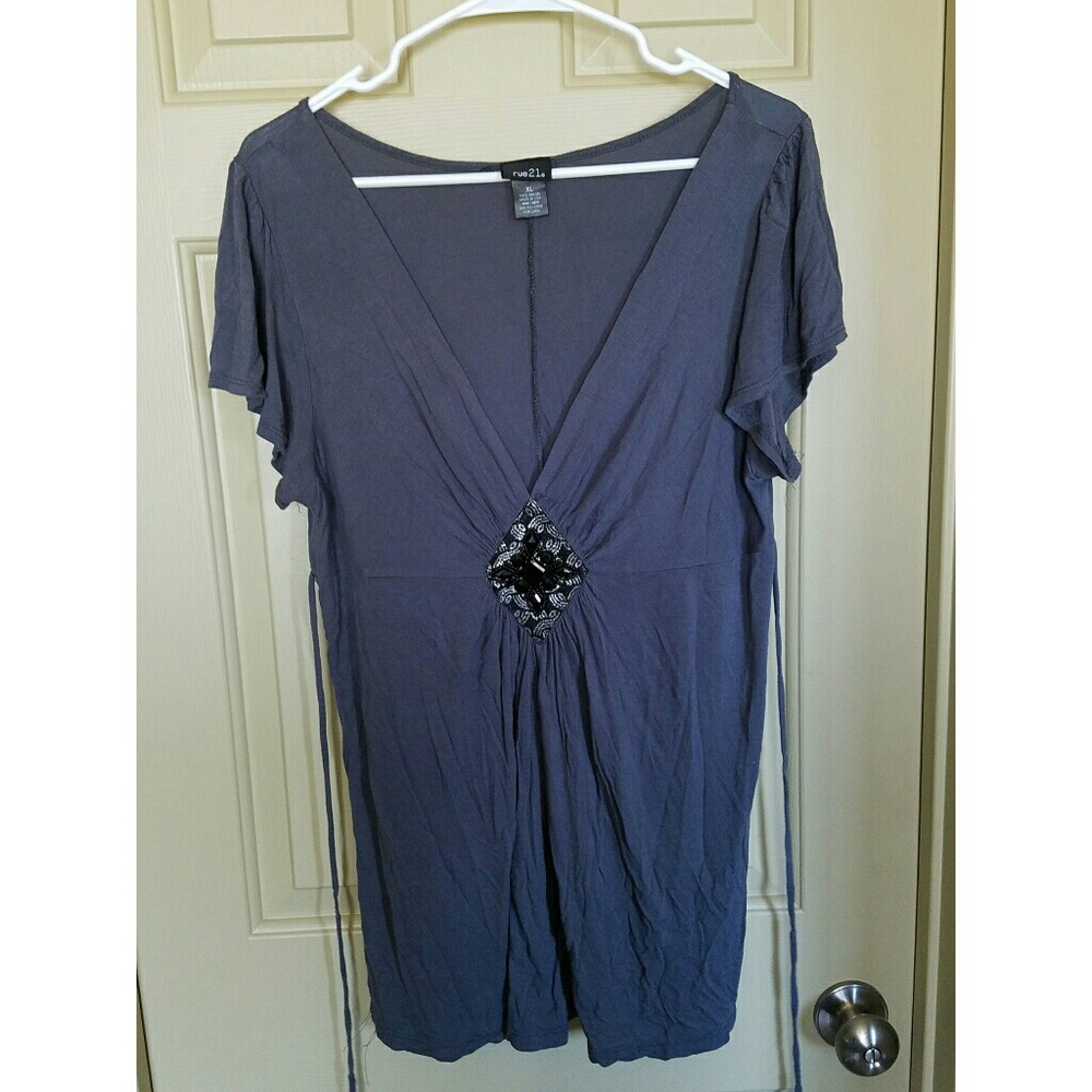 Rue21 XL Charcoal Gray Tunic
