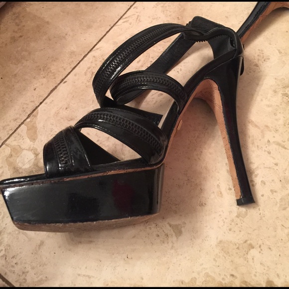 LAMB: leather platforms.Original box & dust bag. - Picture 1 of 8