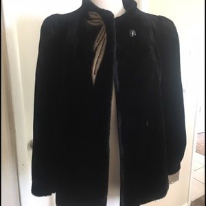 Vintage 80s Sasson Faux Fur Coat