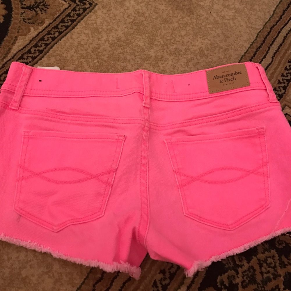 Brand new bright pink Abercrombie & Fitch shorts