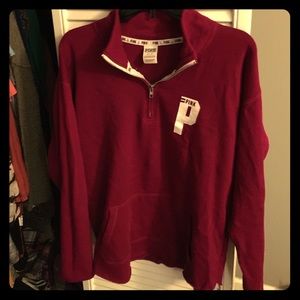 PINK POCKET QUARTER ZIP