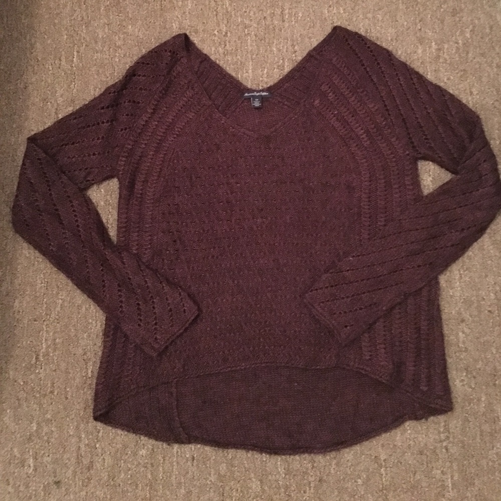 Burgundy American Eagle Sweater