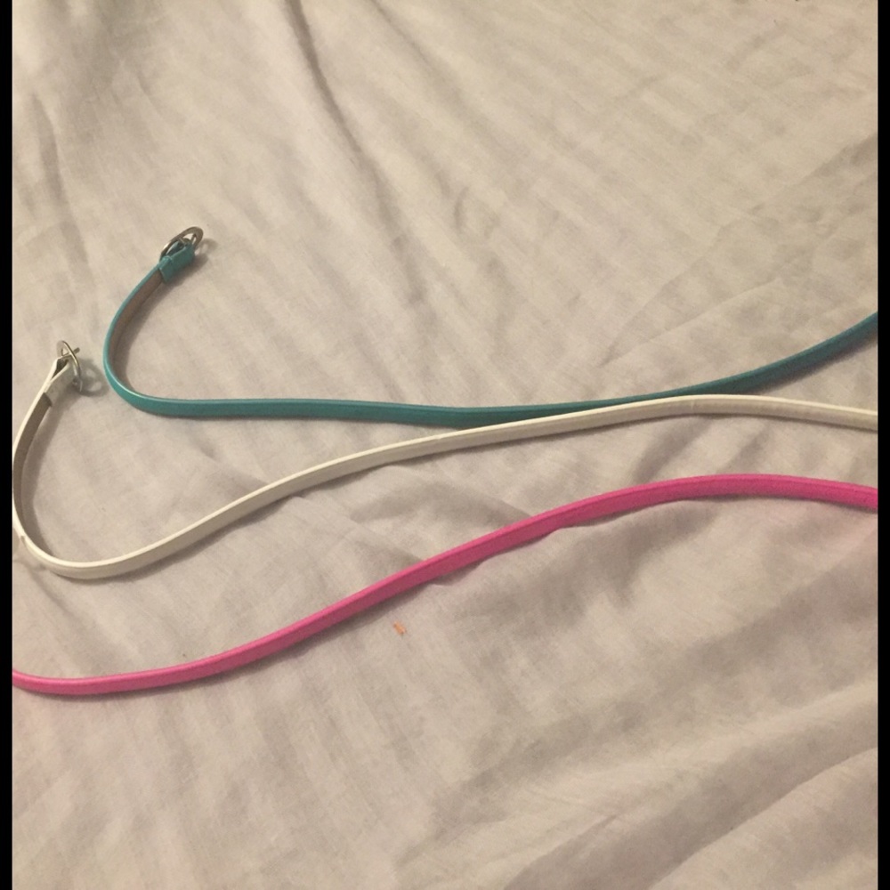 3 Colorful Belts