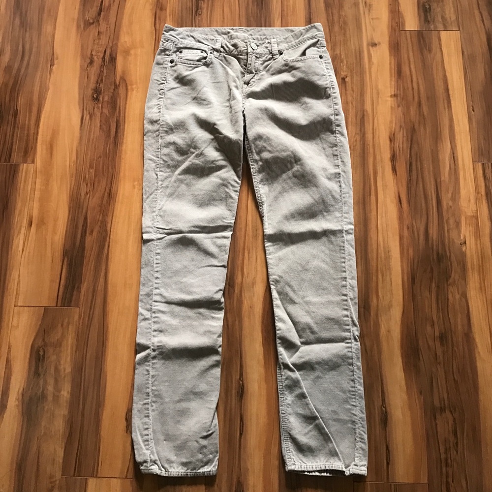 J Crew Corduroy Pant Light Grey Beige 25 Short