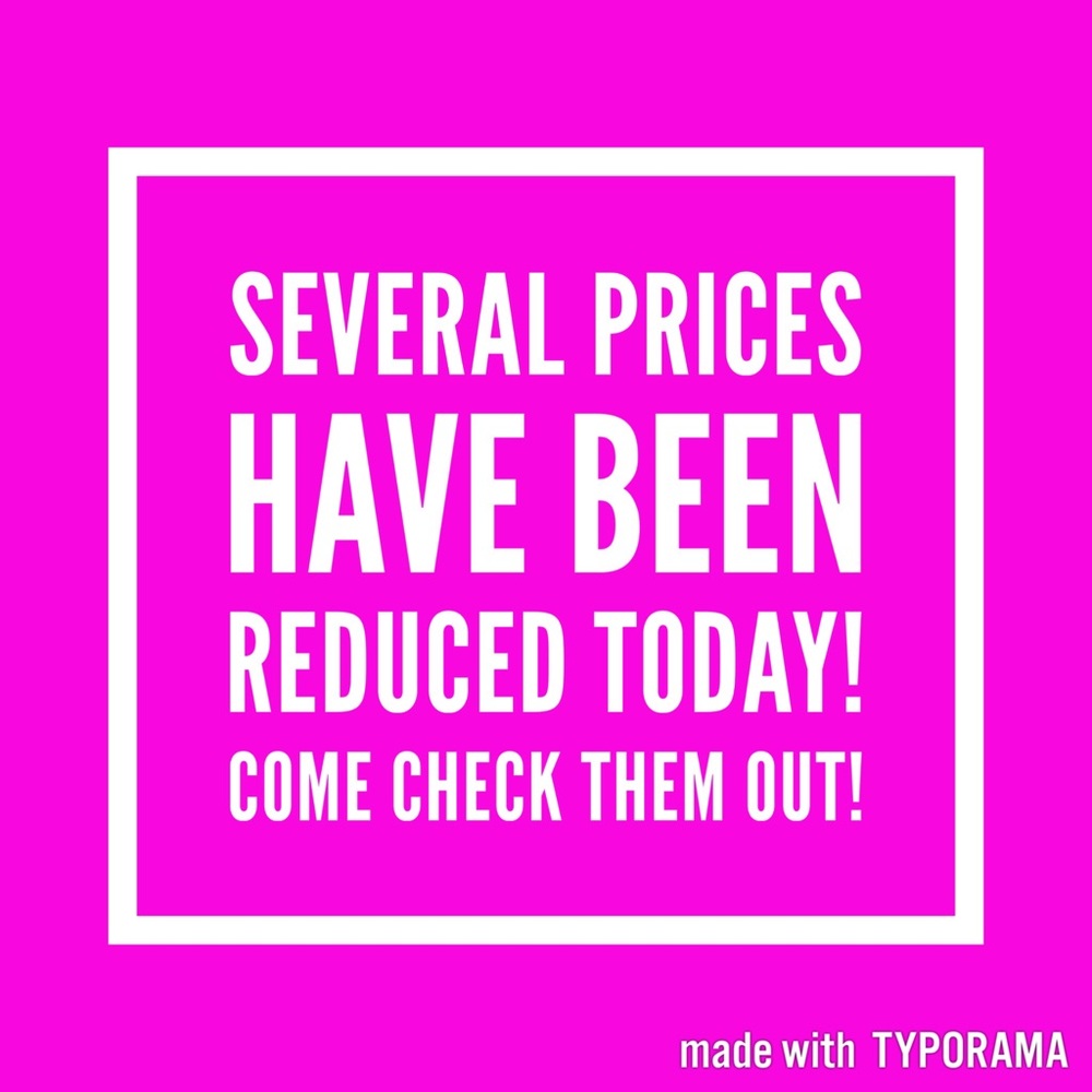 Come check out the sale!