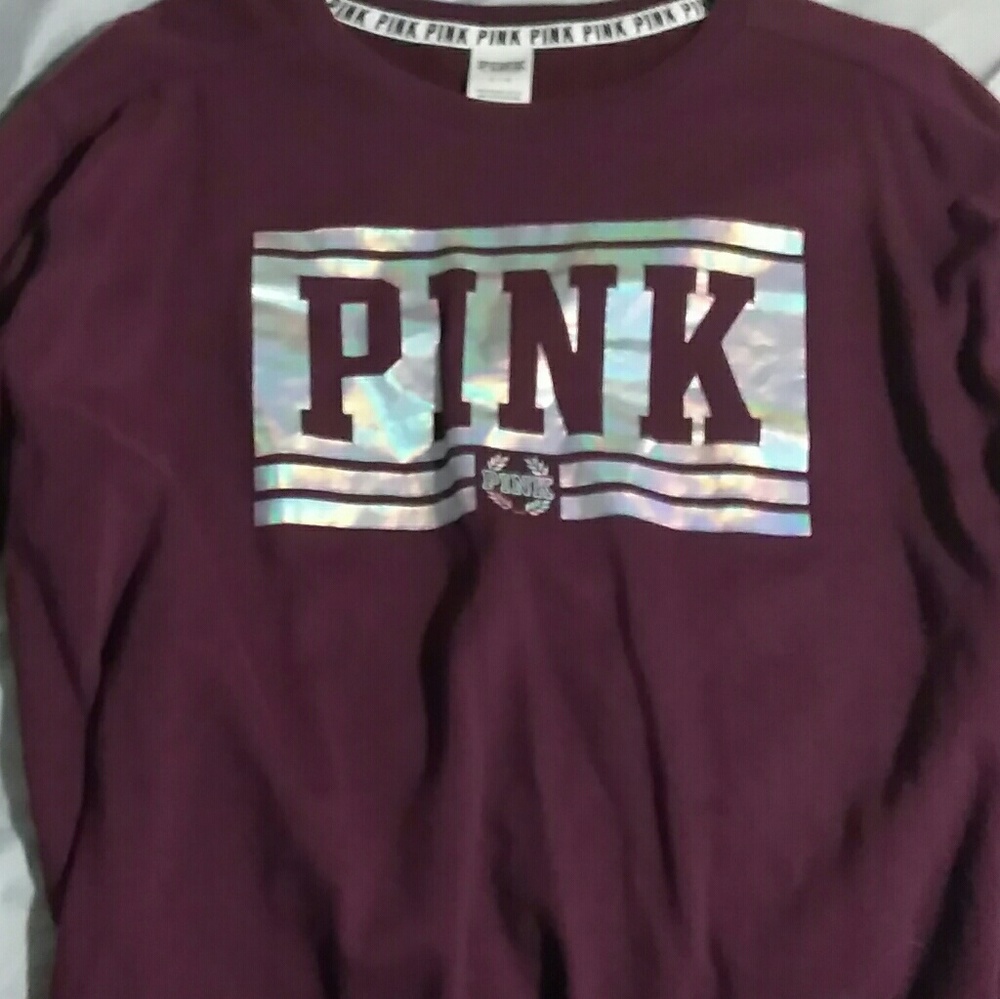 PINK Maroon Sweatshirt