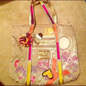 Coach Poppy Light Brown Purse