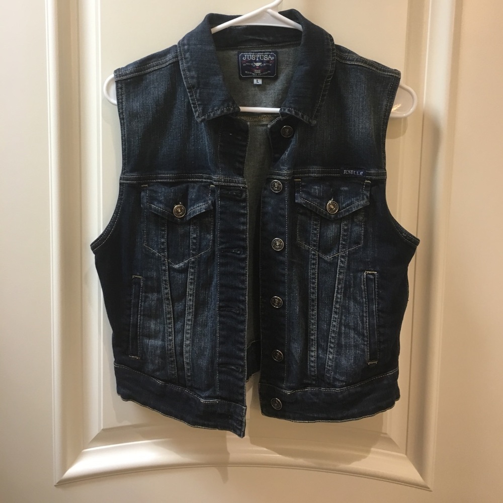 Blue jean vest