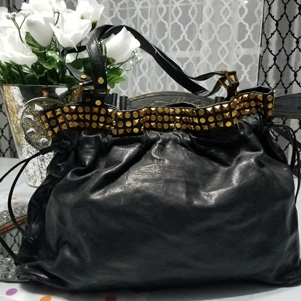 TORY BURCH LINDEN STUDDED TOTE