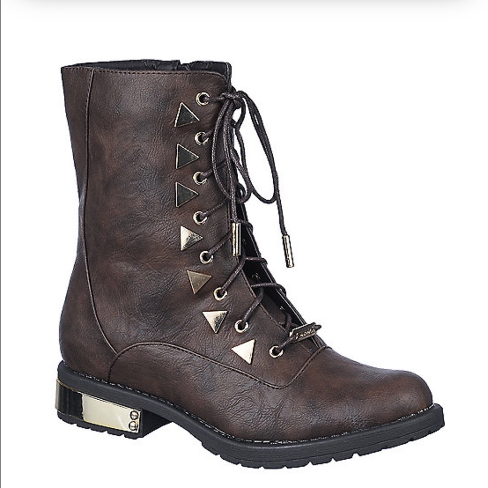 Shiekh Brand Brown Combat Boots