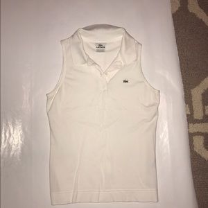 NEVER WORN LACOSTE SLEEVELESS POLO