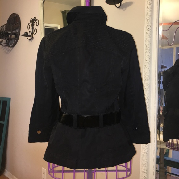 LAST CALL 9/11/22 - White House Black Market Zip Jacket Peplum Moto Blazer - Picture 2 of 4