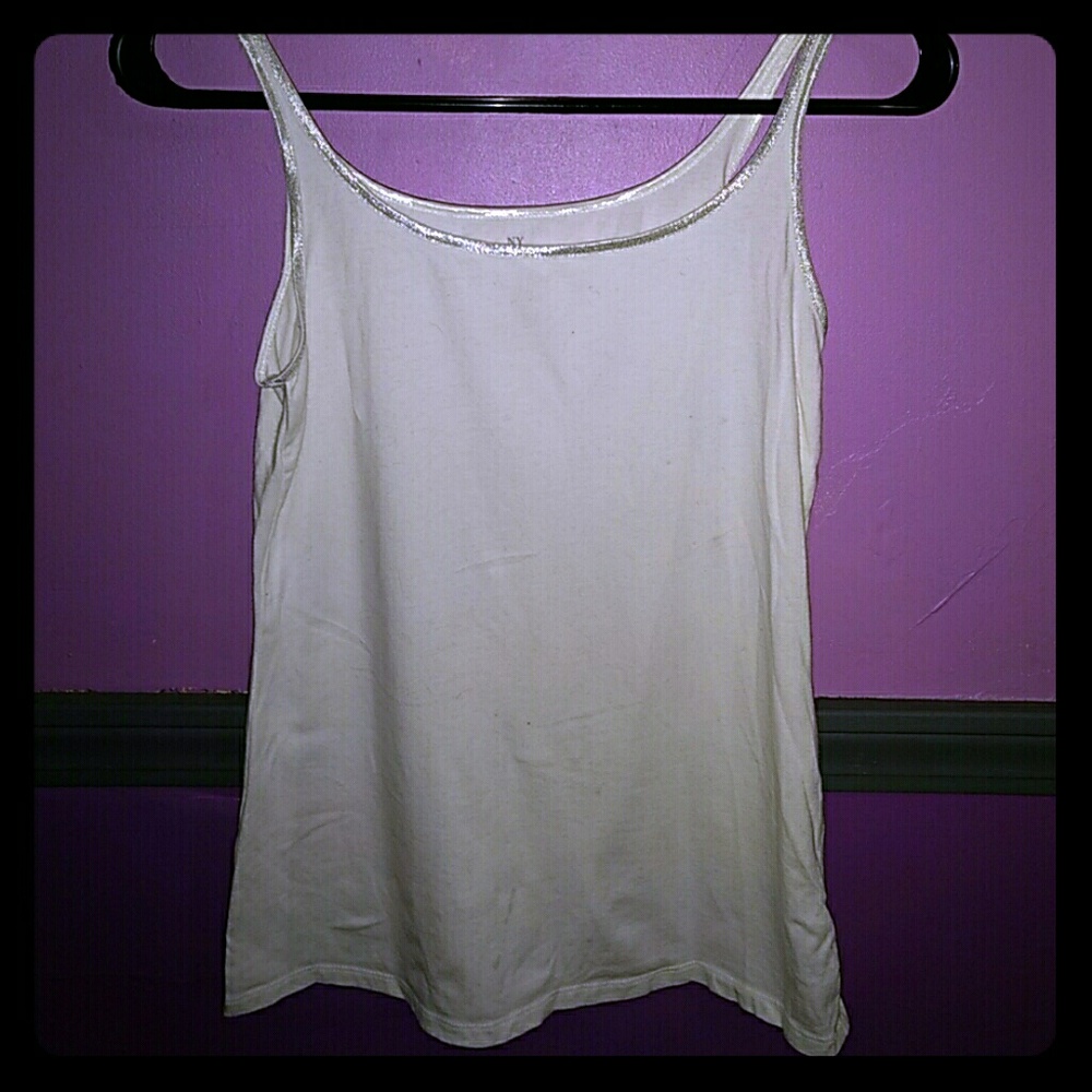 White with silver trim NY&C top