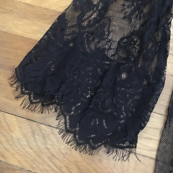 Black lace open shoulder boho coverup/dress - Picture 8 of 8