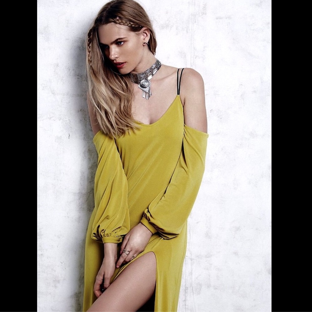 Free People Saunder stretch Off The Shoulder S - Picture 4 of 6
