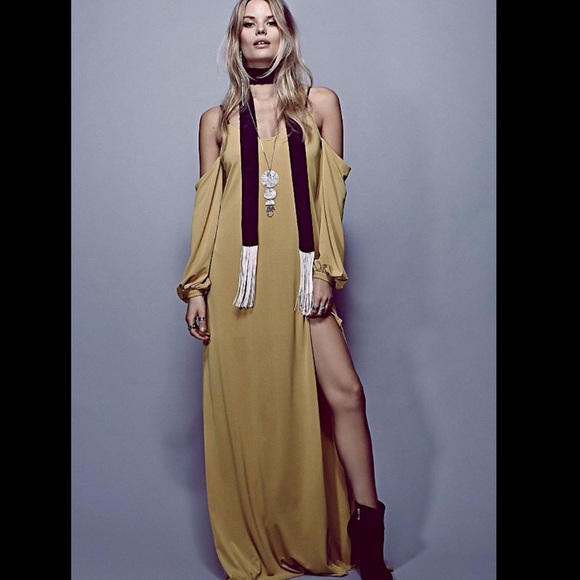 Free People Saunder stretch Off The Shoulder S - Picture 3 of 6