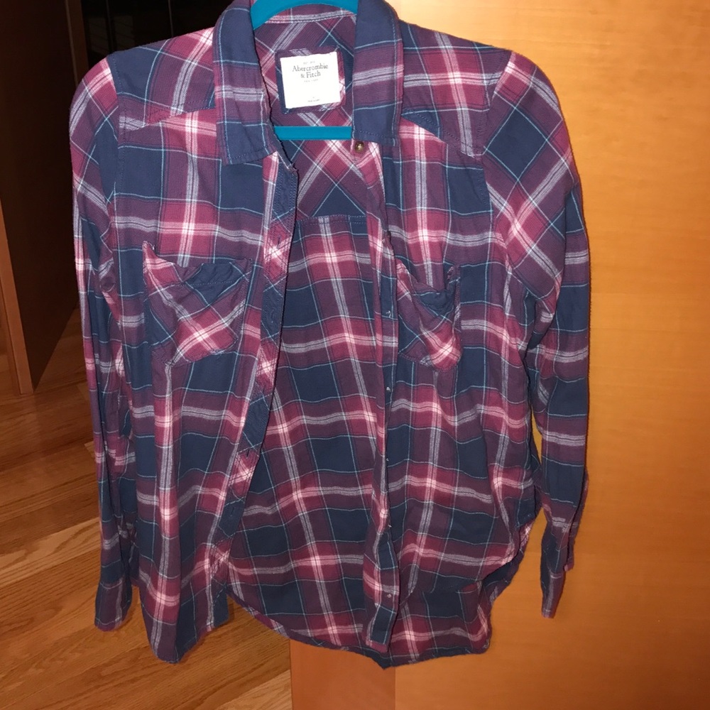 purple toned flannel