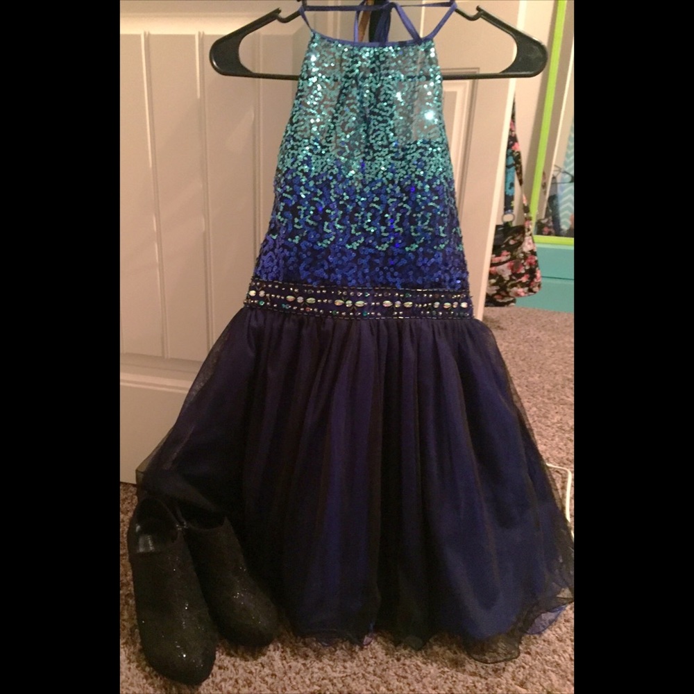 Blue Homecoming Dress