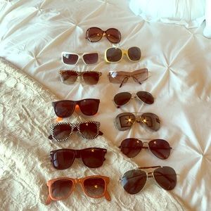 Lot of sunglasses