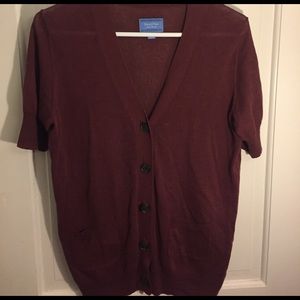 Simply Vera by Vera Wang Burgundy Cardigan