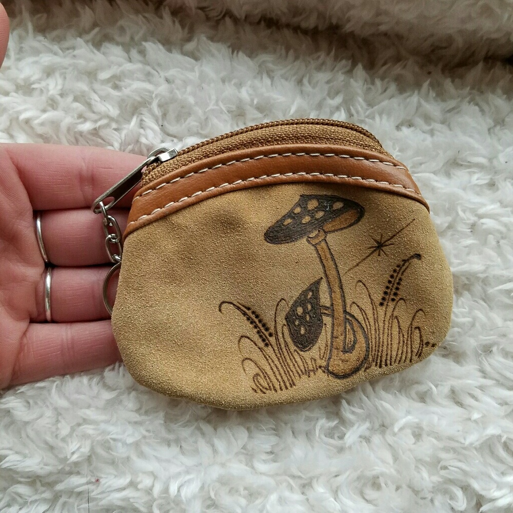 Hand made leather coin purse