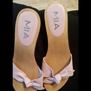 Wooden heeled sandals