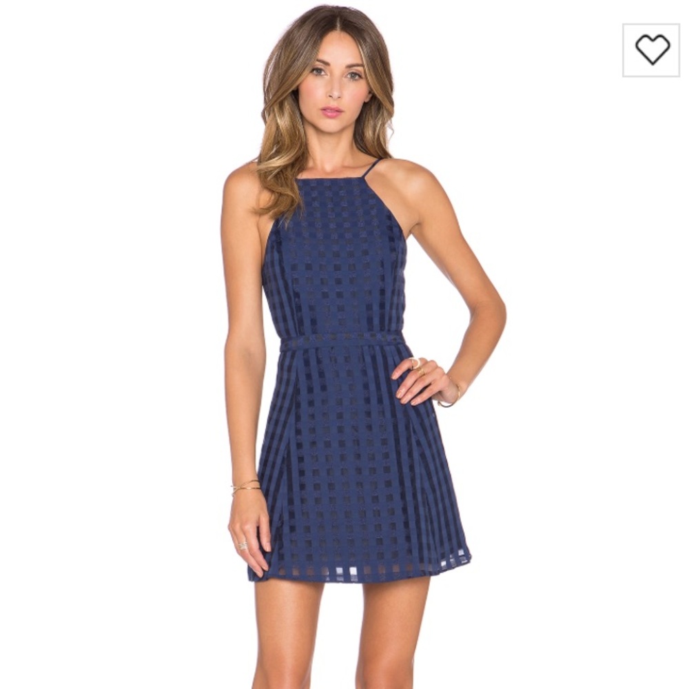 Navy Blue backless NBD Mini Dress