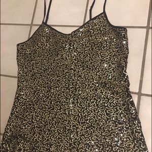 Express sequin top