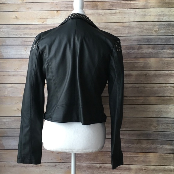 RD Style Faux Leather Studded Jacket - Picture 4 of 4