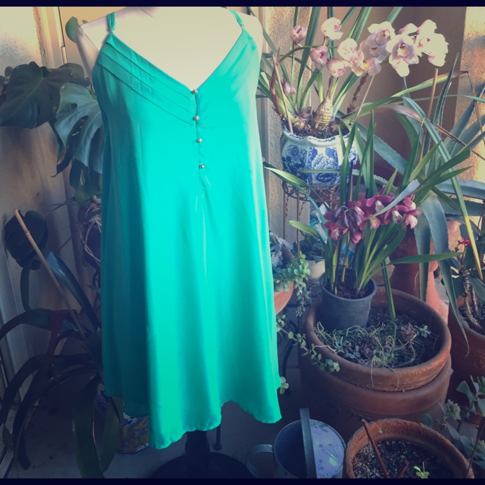 Mint Green Slip dress with spaghetti straps 🦋🦋🦋