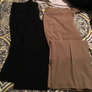 Women's slacks. Pair in black and khaki