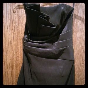 Jessica McClintock Strapless Black Cocktail Dress