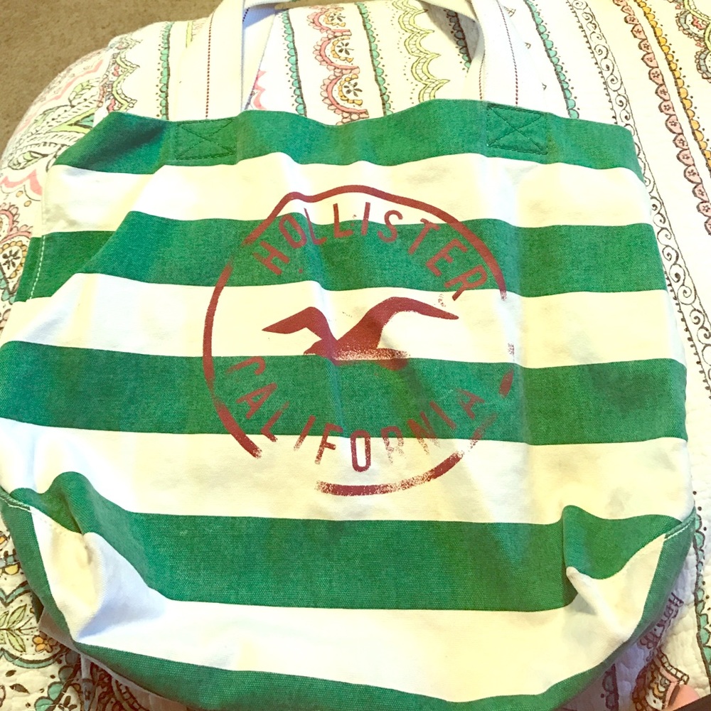 Hollister striped shoulder bag