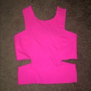 Hot Pink Crop Top!