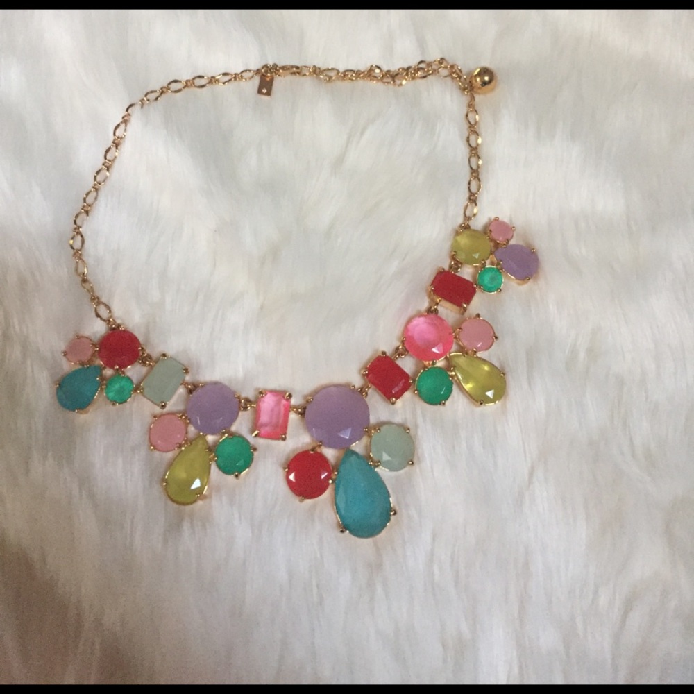 multicolored Kate spade statement necklace