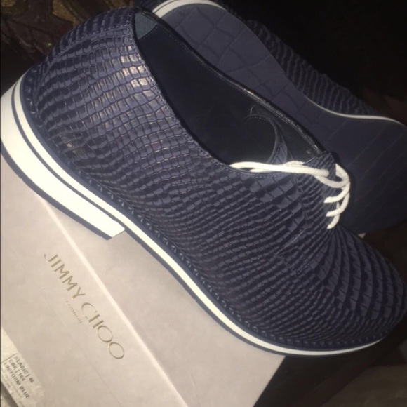 JIMMY CHOO Alaric Uniform Blue Croc Printed main image 5