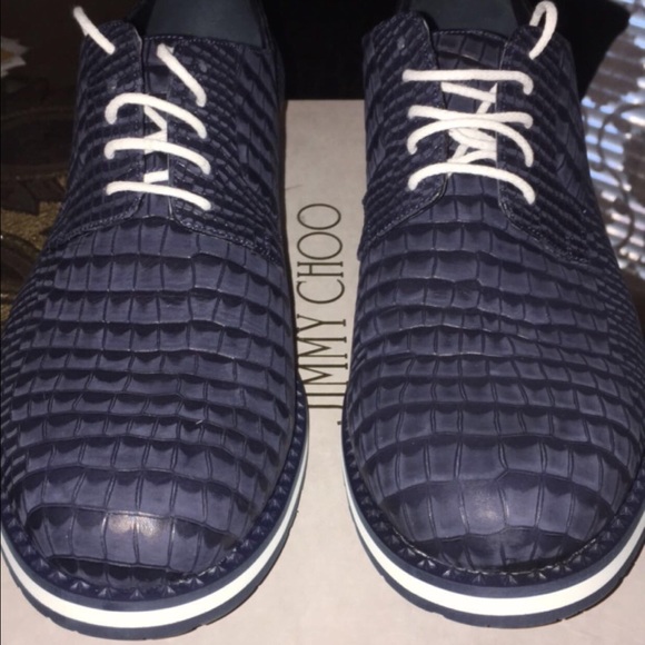 JIMMY CHOO Alaric Uniform Blue Croc Printed main image 4