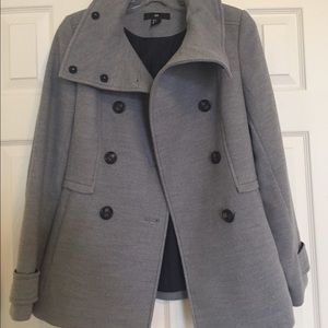 H&M Grey Peacoat