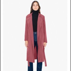 NWOT American Apparel Dylan Trench XS/S Cabernet