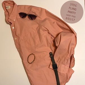 J Crew Cotton Sunwashed Oxford Shirt XL