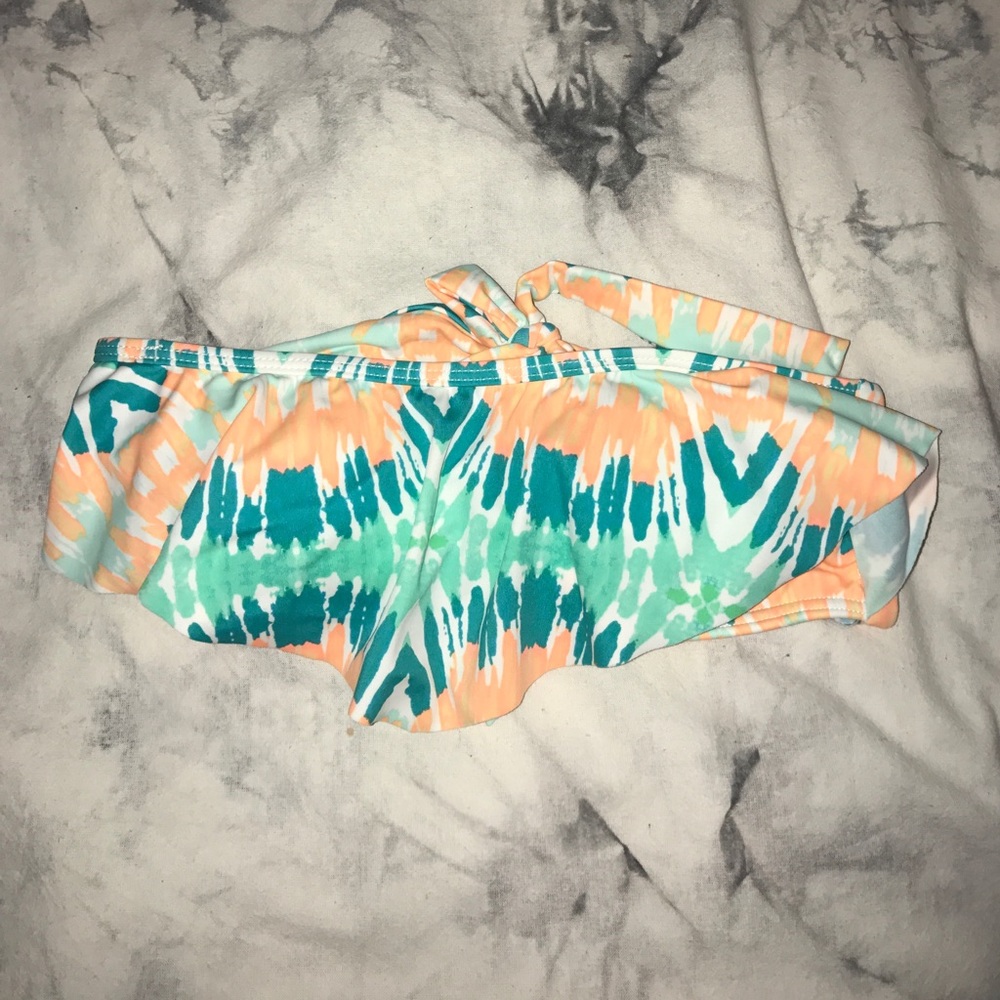 Flounce Bandeau Bikini Top