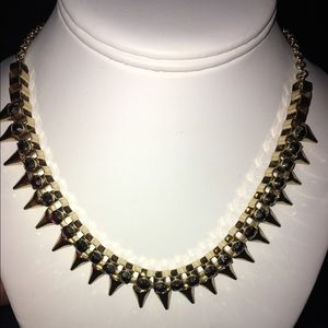 Gold spiked necklace