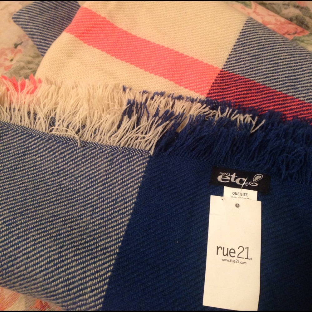Rue21 Etc! Plaid Wrap/Scarf/Blanket/Throw/Shawl.