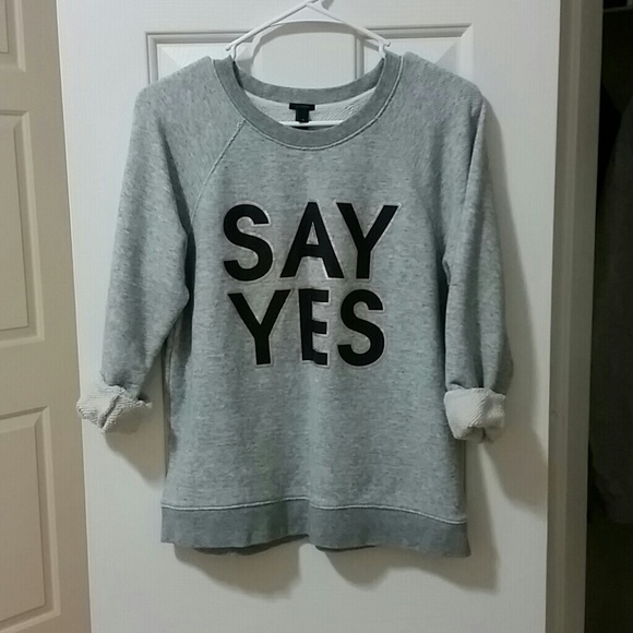 J.Crew 'SAY YES' Sweater! - Picture 2 of 4