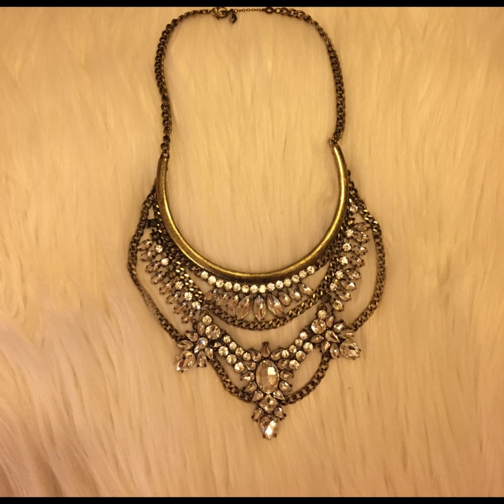 Bubble bar statement necklace