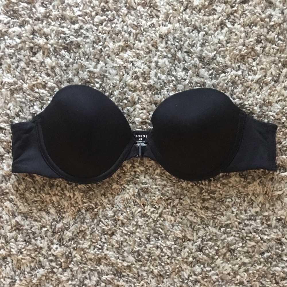 Black 34A Strapless Bra