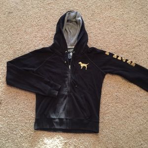 Victoria's Secret Pink bling full zip hoodie