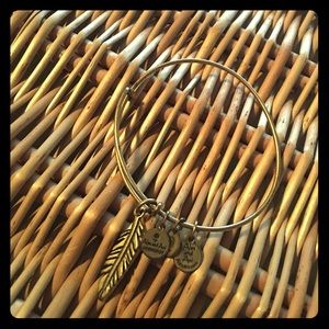 Gold Feather Alex and Ani Bracelet