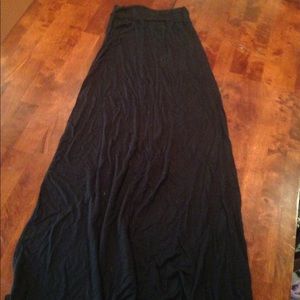 Long black skirt