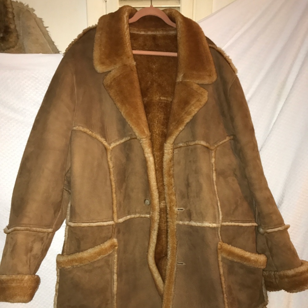 100% shearling sheepskin pat garret brand $550.00